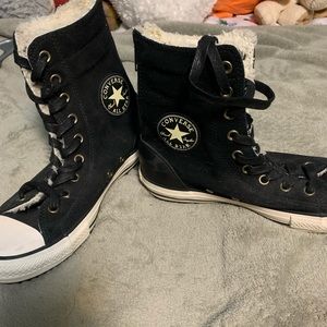 Fuzzy Converse Winter Boots